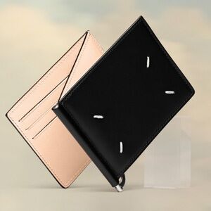 Authentic Maison Margiela 2 in 1 Leather Reversible card wallet with money clip